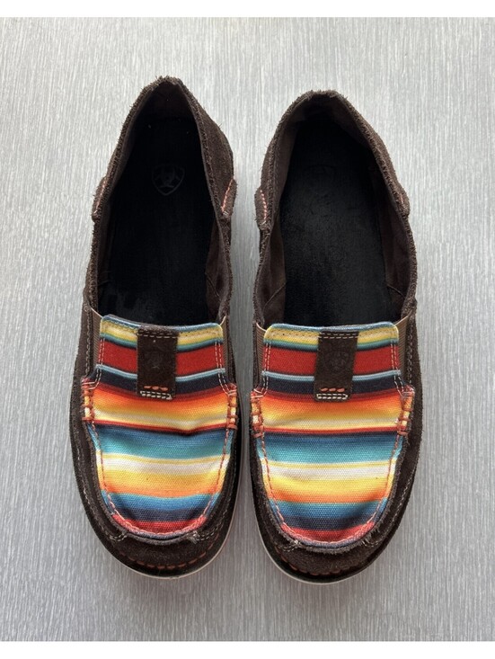 Ariat Shoes - Ariat Cruisers Chocolate Boho Aztec Saddle Blanket Sunset Shoes 9B